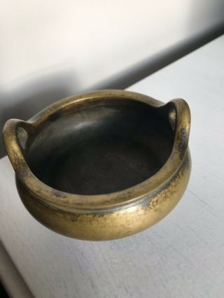 Fantastic Antique Chinese Bronze Censer with 4 Character Mark 7