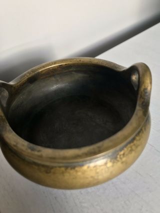 Fantastic Antique Chinese Bronze Censer with 4 Character Mark 8