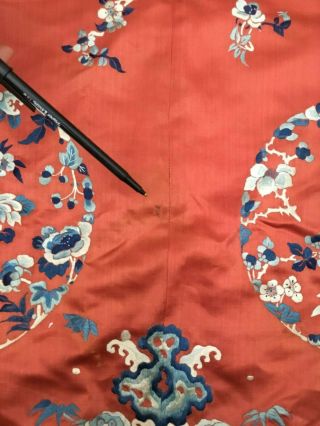 Antique Chinese Embroidered Red Robe 9