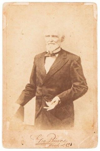 Photograph Of Csa President Jefferson Davis Personally Owned & Gifted By Davis