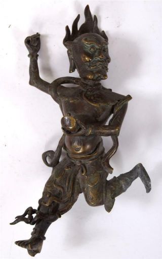 Fine Ming or early Qing Chinese Bronze of Kui Xing Buddhist Deity 12