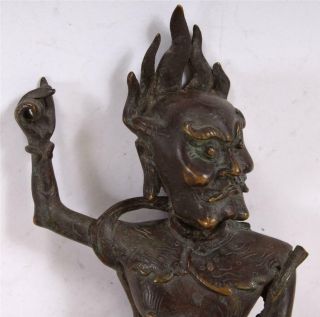 Fine Ming Or Early Qing Chinese Bronze Of Kui Xing Buddhist Deity