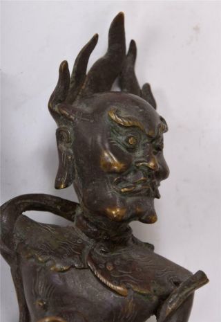 Fine Ming or early Qing Chinese Bronze of Kui Xing Buddhist Deity 3