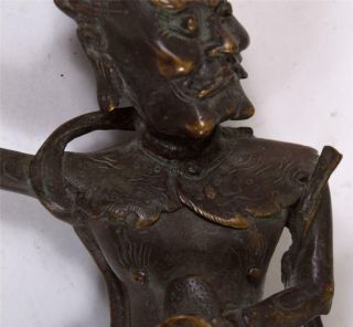 Fine Ming or early Qing Chinese Bronze of Kui Xing Buddhist Deity 4