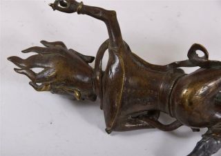 Fine Ming or early Qing Chinese Bronze of Kui Xing Buddhist Deity 8