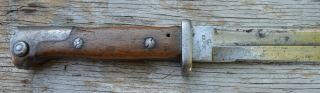 Wwi German 84/98 Aa Bayonet Made From Trials 71/84 Bayonet Mauser Ersatz