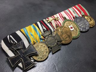 German Ww1 Ww2 Seven - Place Medal Bar 1914 1918 German/austro - Hungarian