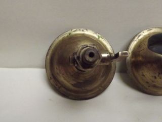 MAGDEBURG HEMISPHERES (Lacquered Brass) Matched Pair C1940 [ With Pump Valve ] 8