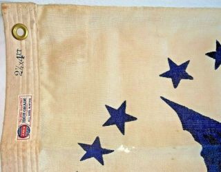 WW2 UNITED STATES COAST GUARD 21/2x4FT Bunting Wool ANNIN Ensign Flag 6