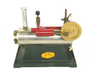 Ind - X Mfg Electric Steam Engine 200 W/ Whistle Vintage Good
