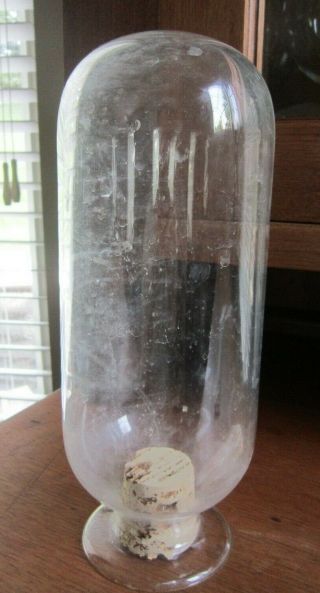 Huge Inverted Apothecary Display Bottle Pharmacy Show Globe Specimen Jar Glass