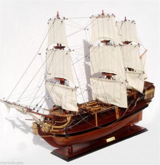 Hms Pandora Tall Ship 36 " - Handmade Wooden Model Ship