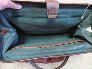 Vintage TORIN Belt Belting Tan Brown Leather Doctor Medical Bag Satchel with KEY 10