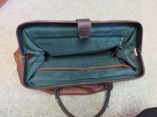 Vintage TORIN Belt Belting Tan Brown Leather Doctor Medical Bag Satchel with KEY 11