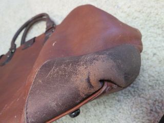 Vintage TORIN Belt Belting Tan Brown Leather Doctor Medical Bag Satchel with KEY 6