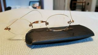 Antique Dr.  Spectacles In Case