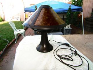 MICA LAMP COMPANY MISSION ARTS & CRAFTS MICA TABLE LAMP 11