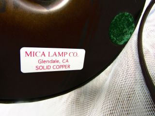 MICA LAMP COMPANY MISSION ARTS & CRAFTS MICA TABLE LAMP 8