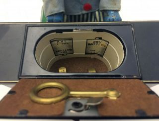 RARE Vintage Tinplate Battery Op Musical Bulldog Piano Tin Toy Japan 1950 ' s 8