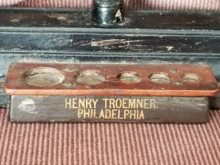 Antique Henry Troemner balance scale with Becker Bros weights 3