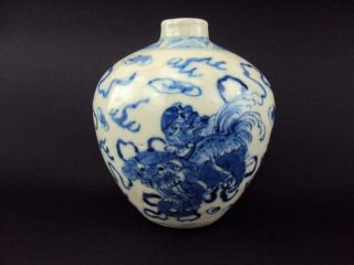 Unusual Rare Chinese 18/19thc Antiques Porcelain Blue White Snuff Bottle Vase