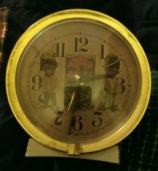 Vintage Westclox Alarm Clock with Black Americana 3