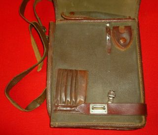 1954 Russian Soviet Army Sergeant Map Case Documents Pouch,  Strap USSR Dated 3