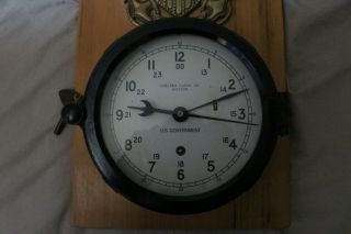 Chelsea Clock Co Boston U.  S.  Goverment Great Army Navy