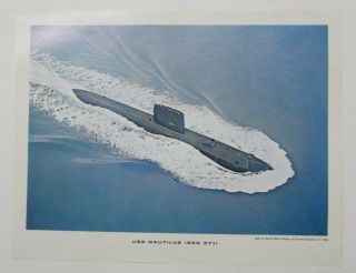 Uss Nautilus (ssbn 571) Submarine Print