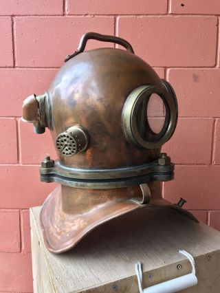 Vintage Maritime Russian 3 Bolt Deep Sea Diving Helmet Authentic 3