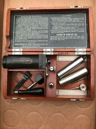 Quack Science Medical Instrument Antique Chloride Of Silver Dry Cell Battery