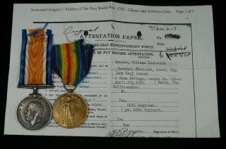 Ww1 Canadian 4th Battalion Cef Medal Group Named To 602408 Pte Deacon