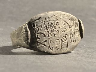 Very Rare Ancient Roman Silver Legionary Ring 