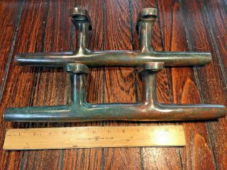 LARGE VINTAGE CAST BRONZE HERRESHOFF CLEATS 15 