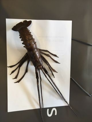Rare Japanese Copper Jizai Okimono Early 20th C Articulated Lobster 4