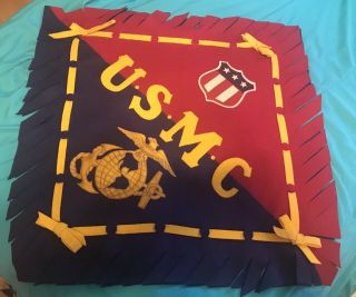 Ww1 Usmc Marine Corps Pillow Sham Very Rare In This Awesome Ega