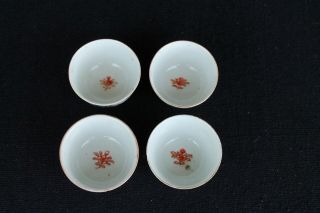 Four imari teabowls and six saucers 18th century 6