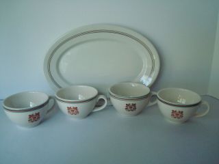 Vintage United States Coast Guard Coffee Cups Restaurant Ware Mayer China