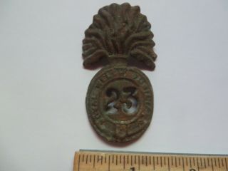 23rd Royal Welch Fusiliers Officer’s Badge,  Fusiliers Redoubt,  Yorktown,  1781