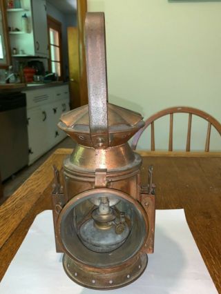 Vary Rare Copper Nautical Ships Lantern Aafa Americana Decorative Arts Oil Lamp
