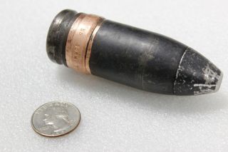 Vintage 1955 30mm Tip Dummy Inert Round Projectile Military Shell Vietnam
