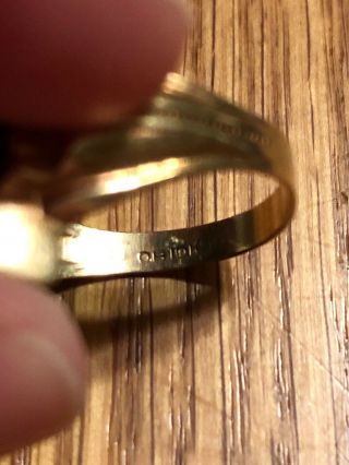 United States Navy Vintage Gold Ring OB 10 K 4