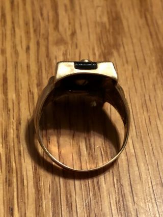 United States Navy Vintage Gold Ring OB 10 K 5