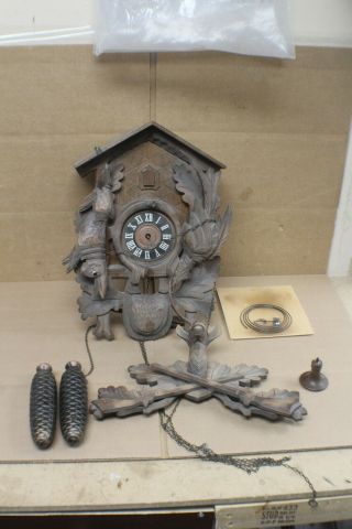 Germany Anton Schneider Sohne Black Forest Cuckoo Clock - Parts/ Repair