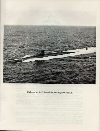 MILITARIA (1964) Commissioning Program Submarine USS John Adams SSBN 620 2 5