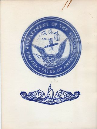 MILITARIA (1964) Commissioning Program Submarine USS John Adams SSBN 620 2 7