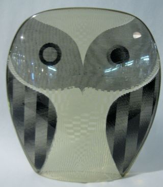 Abraham Palatnik Op Art Winking Owl,  Mid Century Modern Lucite Sculpture