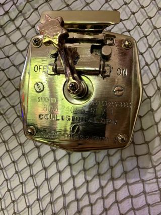 U.  S.  Navy Solid Brass Collision Alarm 3