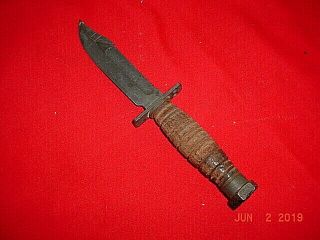 U.  S.  AIR FORCE JET PILOTS SURVIVAL KNIFE with SHEATH by ONTARIO 2 - 80 12