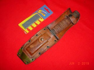 U.  S.  Air Force Jet Pilots Survival Knife With Sheath By Ontario 2 - 80